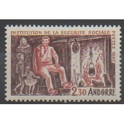 Andorre - 1967 - No 183 - Santé ou Croix-Rouge
