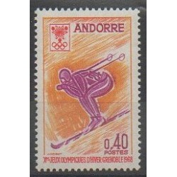 French Andorra - 1968 - Nb 187 - Winter Olympics