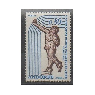Timbres - Andorre - 1970 - No 205 - Sports divers
