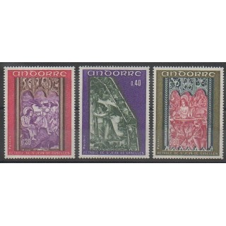 Timbres - Andorre - 1970 - No 206/208 - Églises