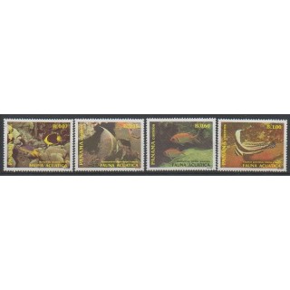 Timbres - Panama - 1988 - No 1046/1049 - Animaux marins
