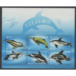 Stamps - Nevis - 2009 - Nb 2077/2082 - Mamals - Sea animals