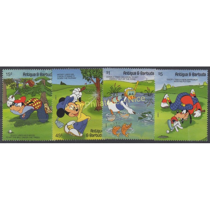 Stamps - Theme Walt Disney - Antigua and Barbuda - 1991 - Nb 1387/1390
