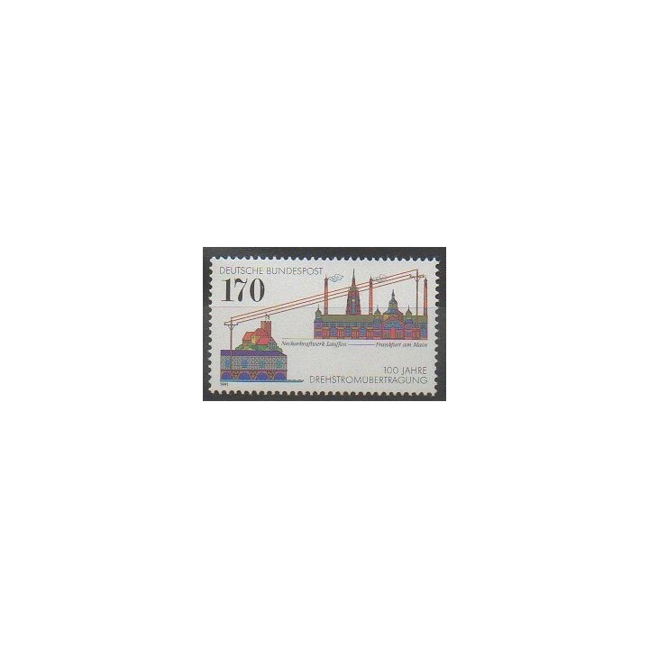 Timbres - Allemagne - 1991 - No 1389 - Télécommunications
