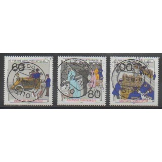 Timbres - Allemagne occidentale (RFA) - 1990 - No 1306/1308 - Poste - Oblitéré