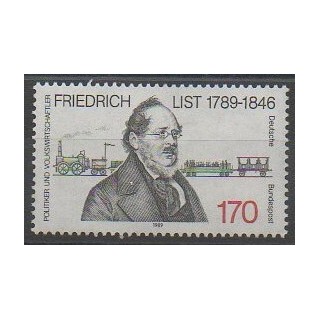 Timbres - Allemagne occidentale (RFA) - 1989 - No 1261 - Célébrités