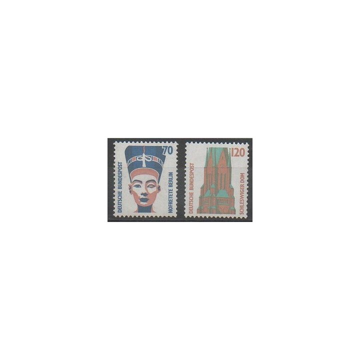 Timbres - Allemagne occidentale (RFA) - 1988 - No 1206/1207