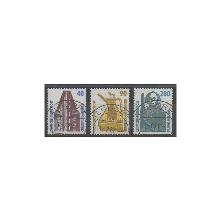 Timbres - Allemagne occidentale (RFA) - 1988 - No 1211/1213 - Oblitéré