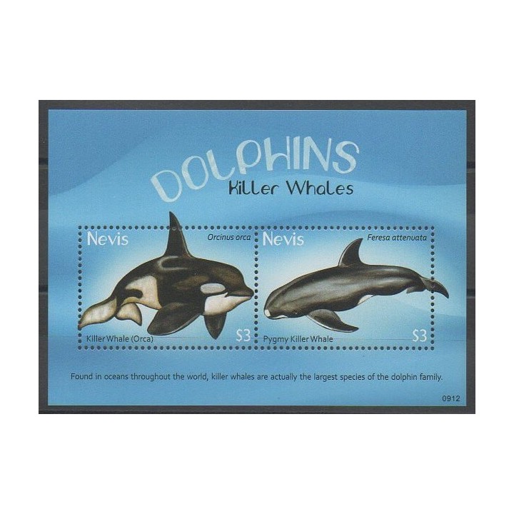 Timbres - Nevis - 2009 - No BF285 - Mammifères - Animaux marins