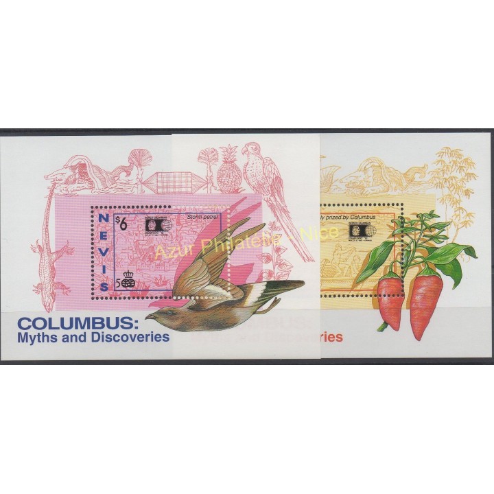 Stamps - Theme Christophe Colomb - Nevis - 1992 - Nb BF 50/ BF 51