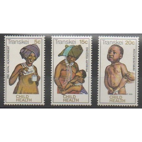 South Africa - Transkei - 1979 - Nb 62/64 - Health - Childhood