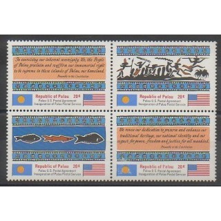 Stamps - Palau - 1983 - Nb 1/4 - Poste