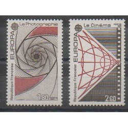 France - Poste - 1983 - No 2270/2271 - Cinéma - Sciences et Techniques - Europa