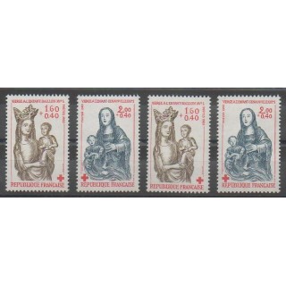 Stamps - France - Poste - 1983 - Nb 2295/2296 - 2295a/2296a - Art - Health