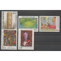 France - Poste - 1984 - Nb 2299/2301 - 2342/2343 - Paintings