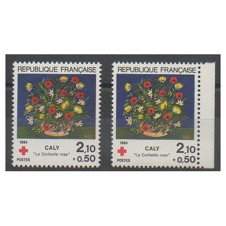 France - Poste - 1984 - Nb 2345 - 2345a - Flowers - Health