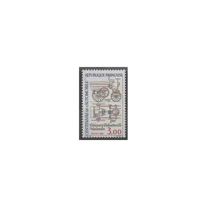 Stamps - France - Poste - 1984 - Nb 2341 - Cars