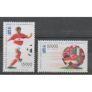 Stamps - Turkey - 1996 - Nb 2823/2824 - Football