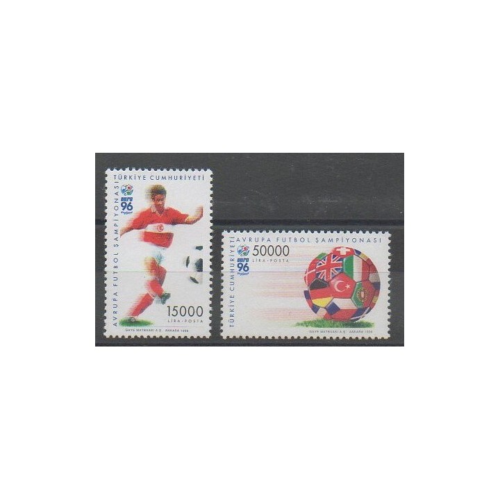 Timbres - Turquie - 1996 - No 2823/2824 - Football