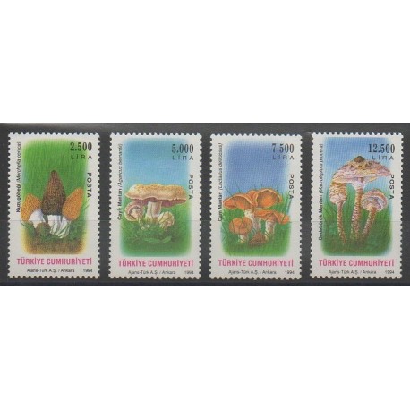 Turkey - 1994 - Nb 2780/2783 - Mushrooms