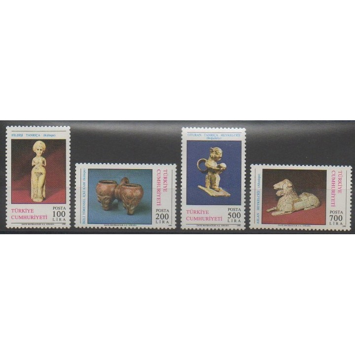 Stamps - Turkey - 1990 - Nb 2621/2624 - Art