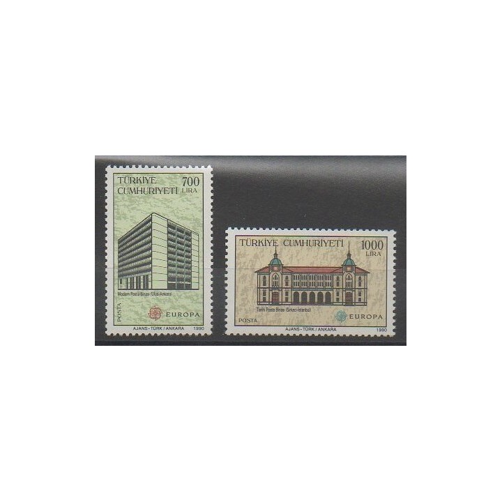 Stamps - Turkey - 1990 - Nb 2634/2635 - Poste - Europa