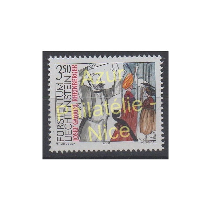 Timbres - Thème musique - Liechtenstein - 2001 - No 1215