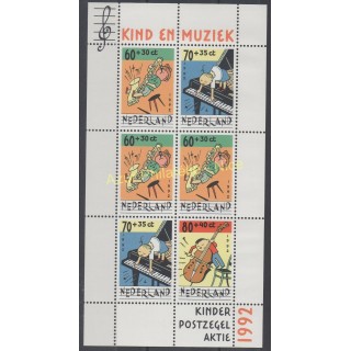 Timbres - Thème musique - Pays-Bas - 1992 - No BF 37
