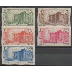 Togo - 1939 - Nb 177/181 - Mint hinged