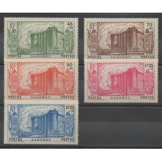 Timbres - Dahomey  - 1939 - No 115/119 - Neuf avec charnière