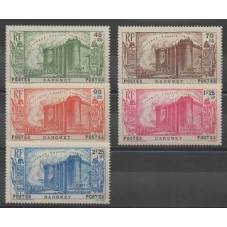 Stamps - Dahomey - 1939 - Nb 115/119
