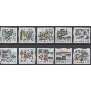 Timbres - Thème musique - Suède - 1988 - No 1464/1473