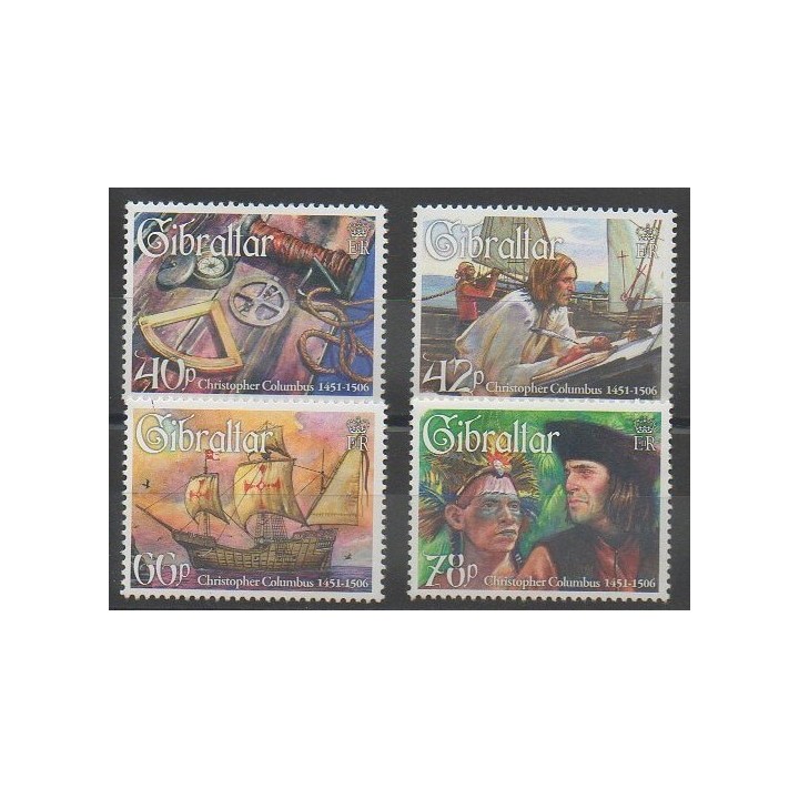 Timbres - Gibraltar - 2006 - No 1183/1186 - Christophe Colomb