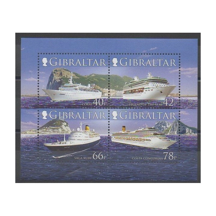 Stamps - Gibraltar - 2005 - Nb BF67 - Boats