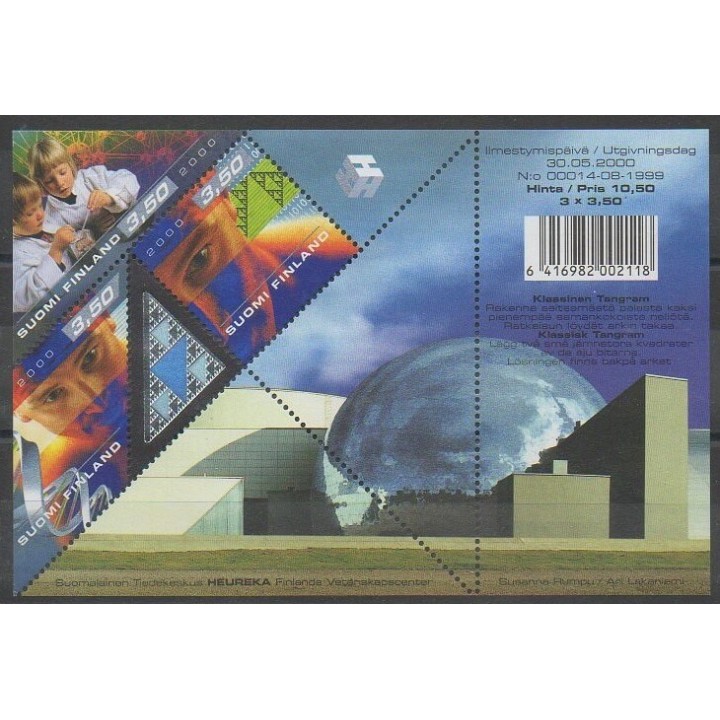 Stamps - Finland - 2000 - Nb BF24 - Science