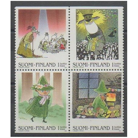 Finlande - 2000 - No 1486/1489 - Littérature
