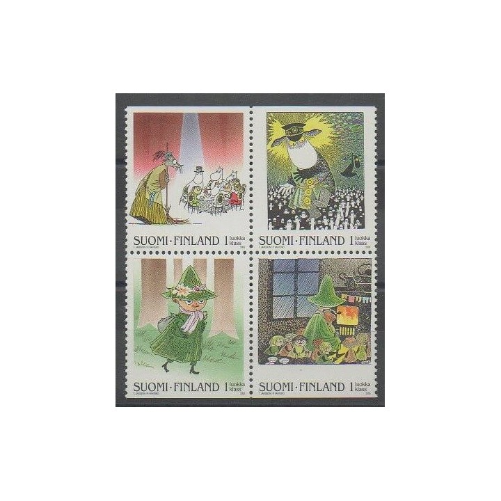Stamps - Finland - 2000 - Nb 1486/1489 - Literature