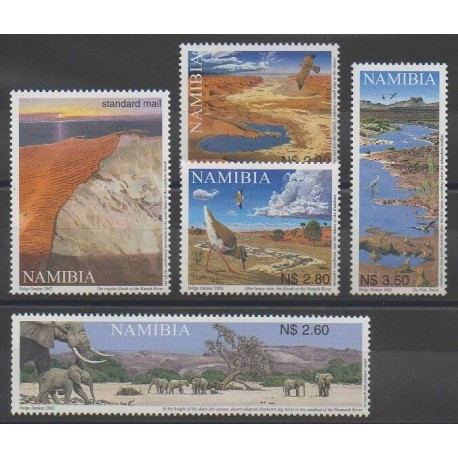 Namibia - 2002 - Nb 967/971 - Sights - Environment