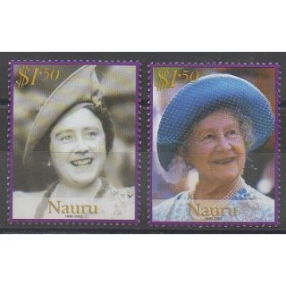 Timbres - Nauru - 2002 - No 493/494 - Royauté - Principauté