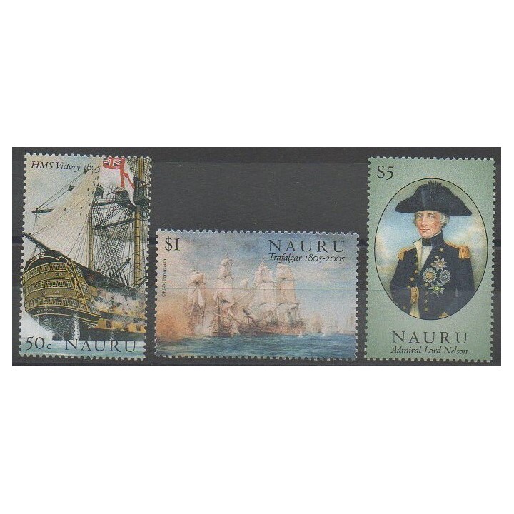 Stamps - Nauru - 2005 - Nb 568/570 - Boats - Various Historics Themes