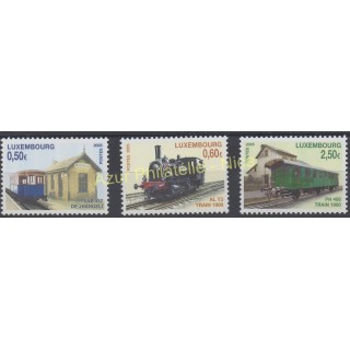 Timbres - Thème trains - Luxembourg - 2005 - No 1631/1633