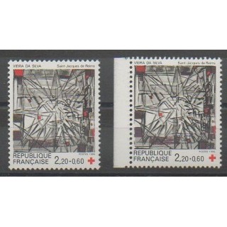 Stamps - France - Poste - 1986 - Nb 2449/2449a - Art - Health