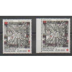 France - Poste - 1986 - No 2449/2449a - Art - Santé ou Croix-Rouge