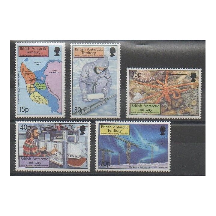 Timbres - Grande-Bretagne - Territoire antarctique - 1999 - No 307/311 - Polaire - Sciences et Techniques