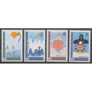 Timbres - Grande-Bretagne - Territoire antarctique - 2006 - No 411/414 - Dessins d'enfants