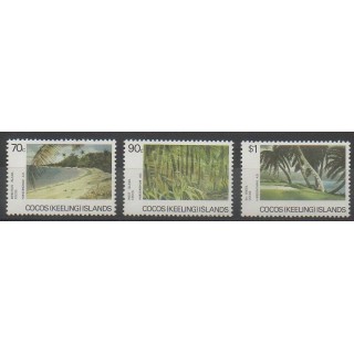 Timbres - Cocos (Iles) - 1987 - No 160/162 - Sites