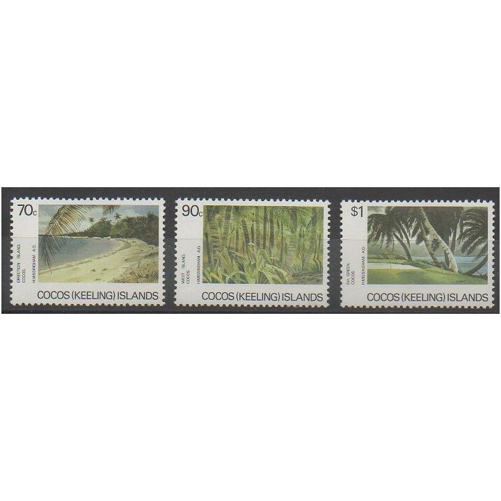 Stamps - Cocos (Island) - 1987 - Nb 160/162 - Sights
