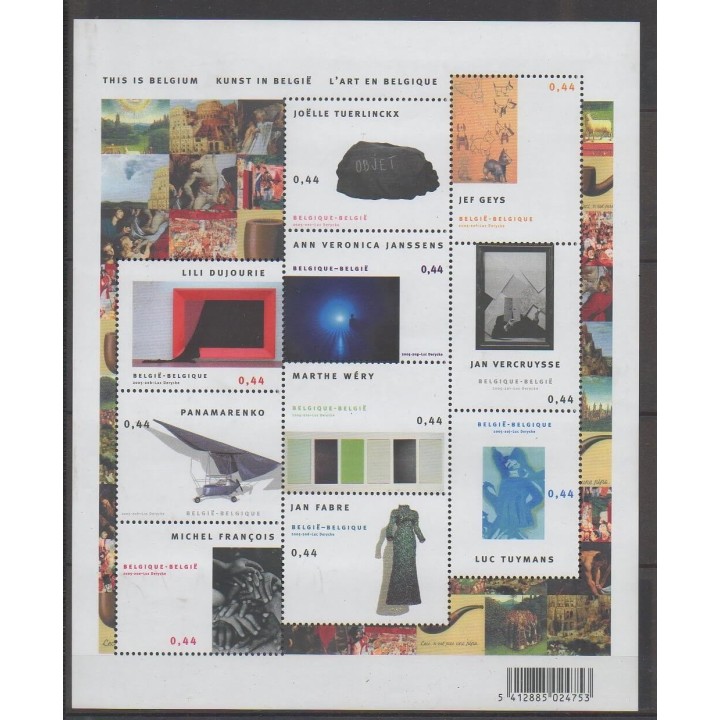 Timbres - Belgique - 2005 - No 3424/3433 - Art