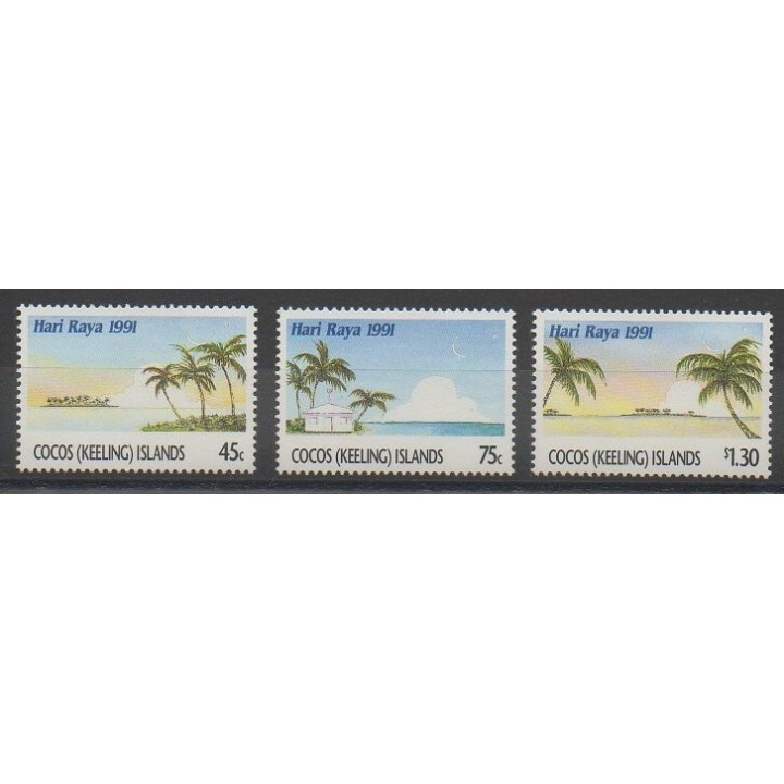 Stamps - Cocos (Island) - 1991 - Nb 237/239 - Sights
