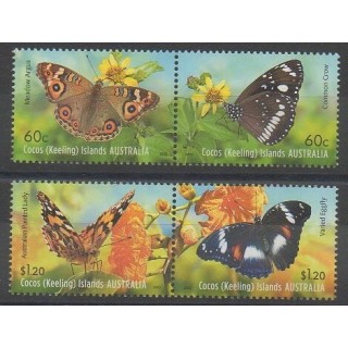 Stamps - Cocos (Island) - 2012 - Nb 470/473 - Insects